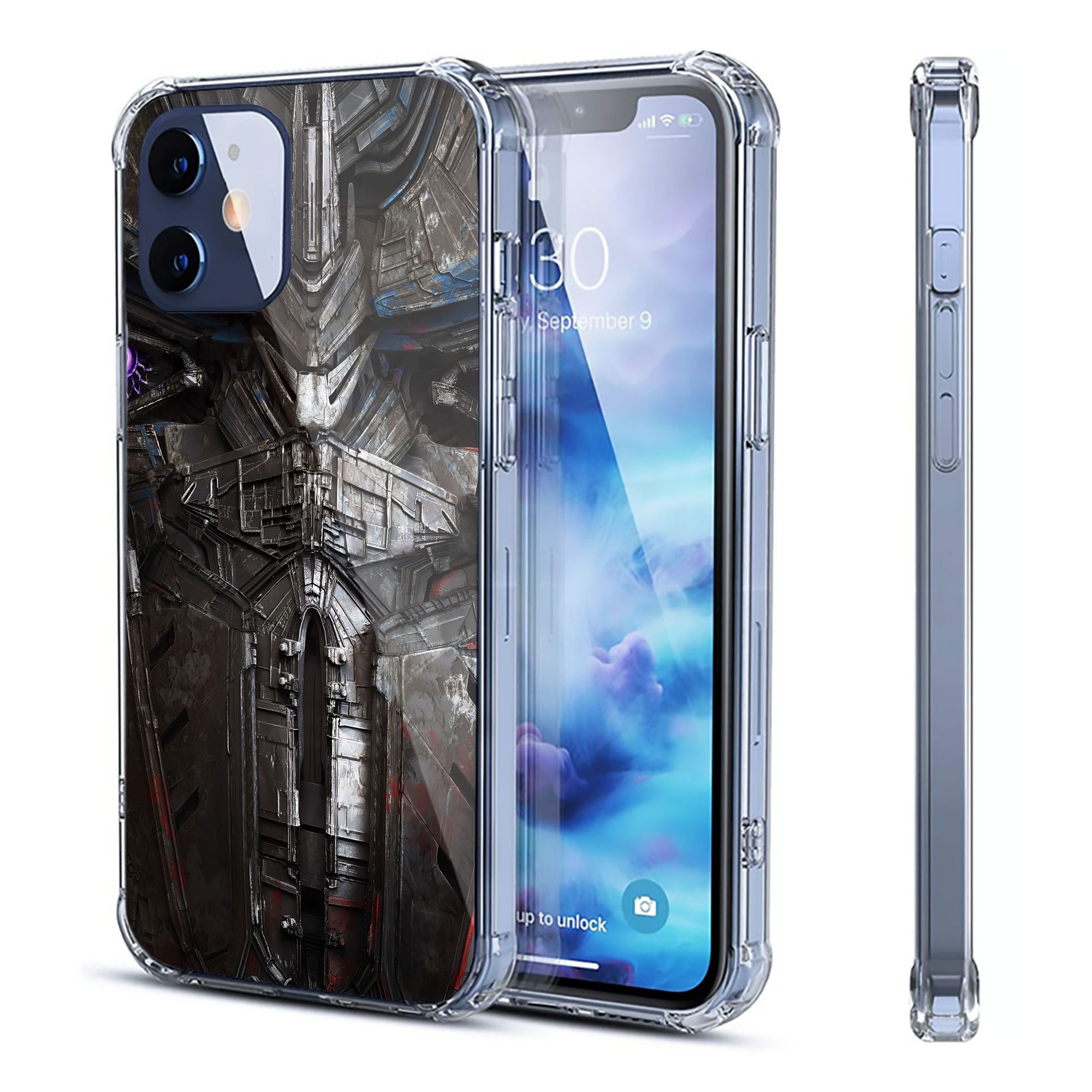 （画像用） Transformers トランスフォーマー 【iPhone 12シリーズ対応】透明スマホケース（クリアソフトケース）